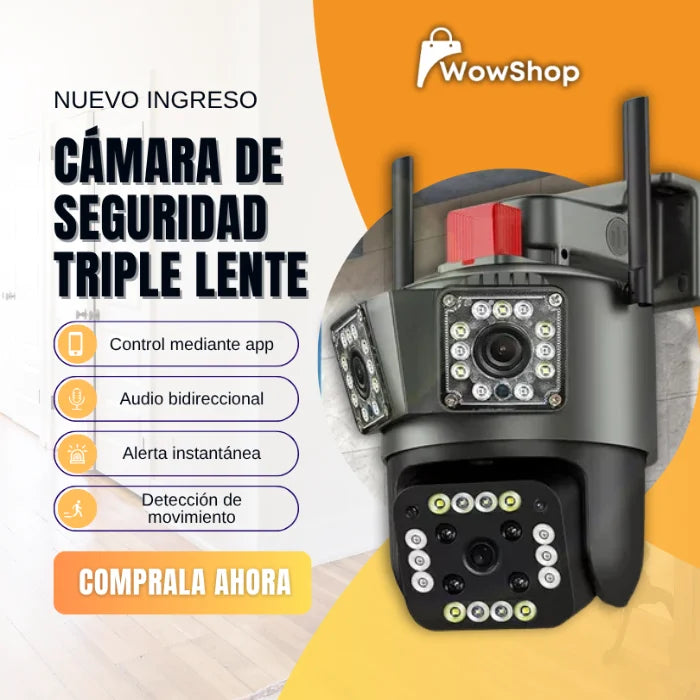 Triple Lent™ - Vigila cada rincón con visión nocturna y cobertura completa sin interrupciones + REGALO