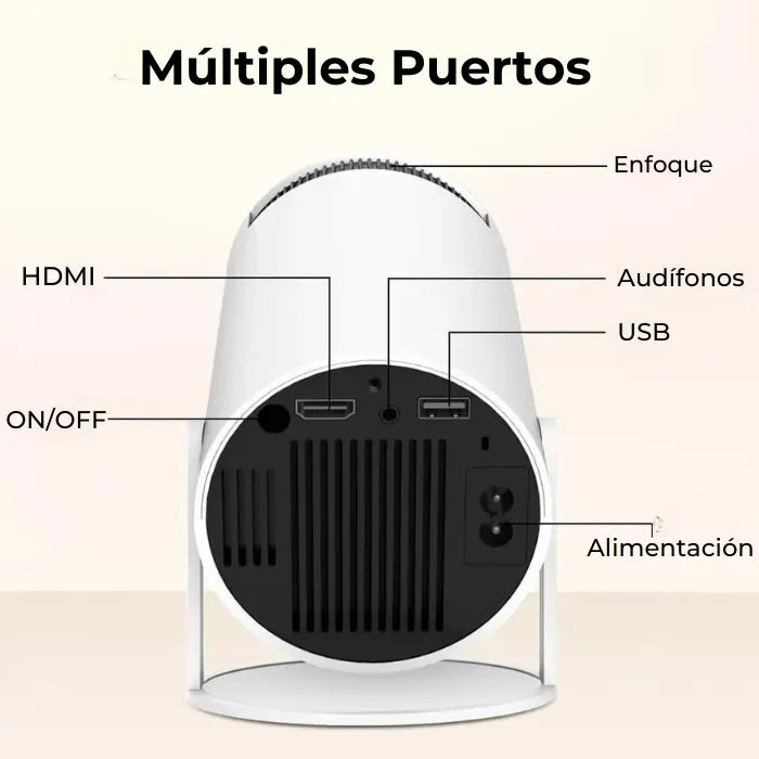 Proyector Hy300™ - Cine Portátil Compacto, Inteligente y Potente