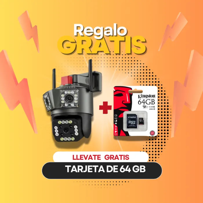 Triple Lent™ - Vigila cada rincón con visión nocturna y cobertura completa sin interrupciones + REGALO